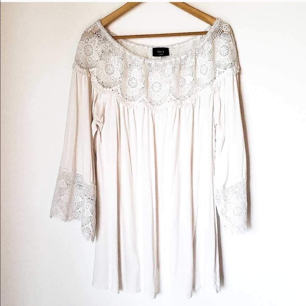 Vici boho crochet beach dress 🌴
